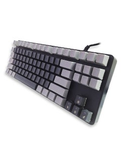 Generic Mechanical Gaming Keyboard, model KL-103 for computer and lap top (black/gray) RGB Full size with 87 key, cable USB Speed interface , blue switch, adjustable height in to give comfort to the hand while playing . It can be used at home, office and personal use.  - Image 2