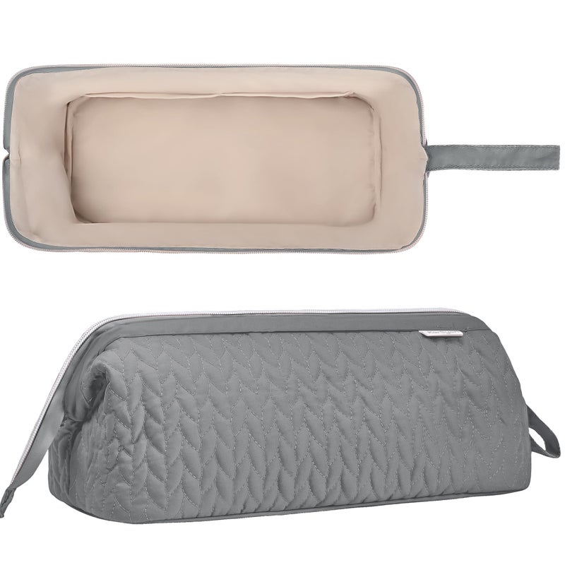 KarSyon Shark Flex Style Case for Dyson Airwrap Hair Dryer Brush Revlon Hair Tools Travel Bag Carrying Case Flat Curling Iron Organizer (Grey) - Image 3