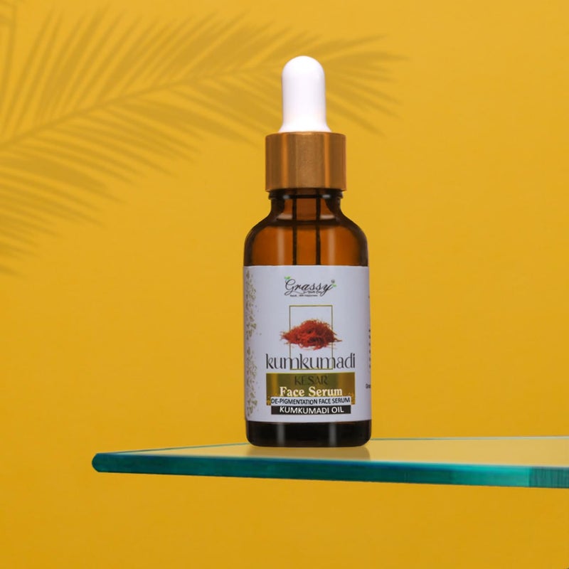 Zanzmer Kumkumadi Oil Kesar Face Serum For Daily Brightness Face serum for glowing skin Helps Improve Skin Radiance For Men and Women All Skin Types 30 ml  - Image 5