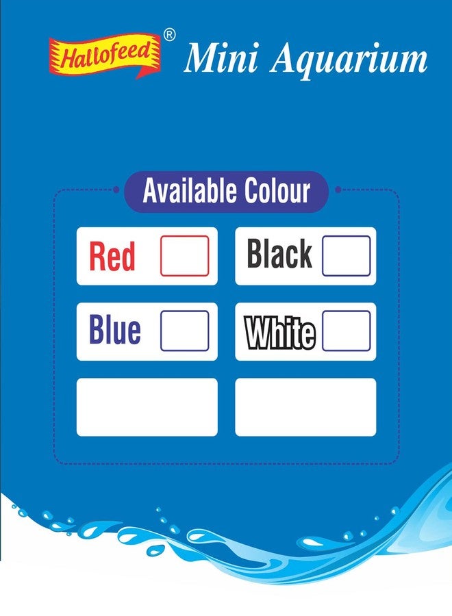 Hallofeed Mini Aquarium M-2L (Small Fish Tank/Betta Fish Tank) (White) - Image 4