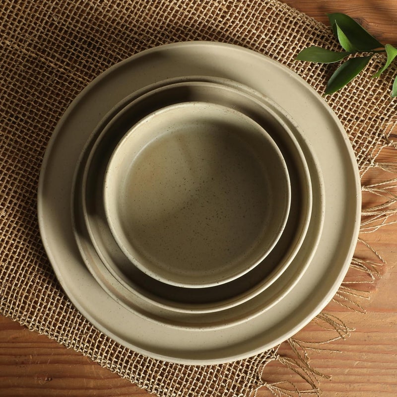 Gibson Elite طقم جيبسون إليت تاتوم من البورسلين الفاخر بلمسة نهائية مات 16 قطعة خدمة لـ 4 أطباق وأوعية قابلة للتكديس باللون الأخضر - Image 5