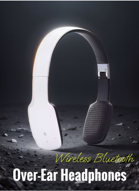 Wireless On-Ear Headphones - 8H Battery - Speed Charge - Fast Usb Type-C -White
