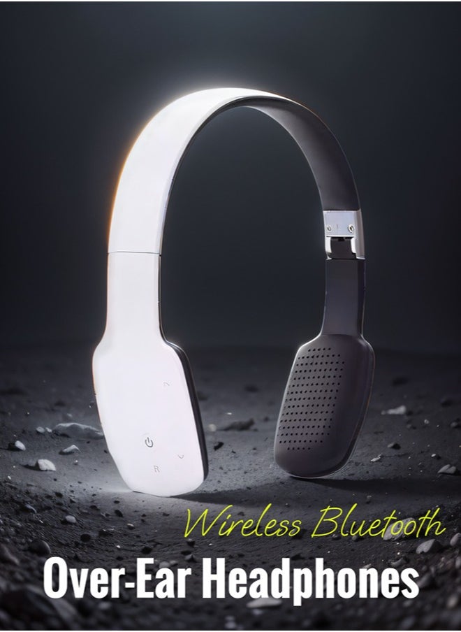 Wireless On-Ear Headphones - 8H Battery - Speed Charge - Fast Usb Type-C -White