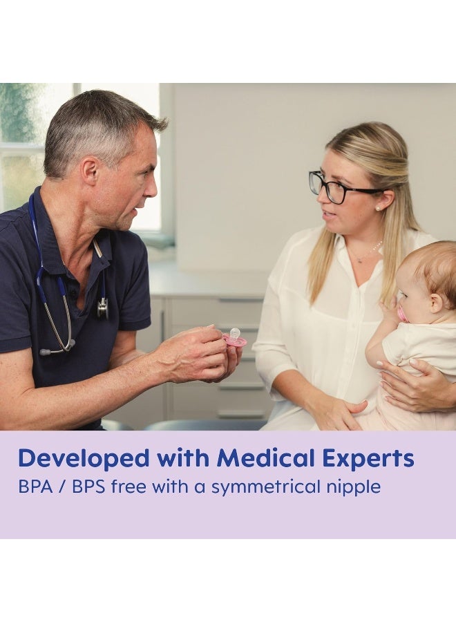 MAM Perfect Night Baby Pacifier, Patented, Glows in the Dark, 2 Pack, 16+ Months, Pink,2 Count (Pack of 1) - Image 3