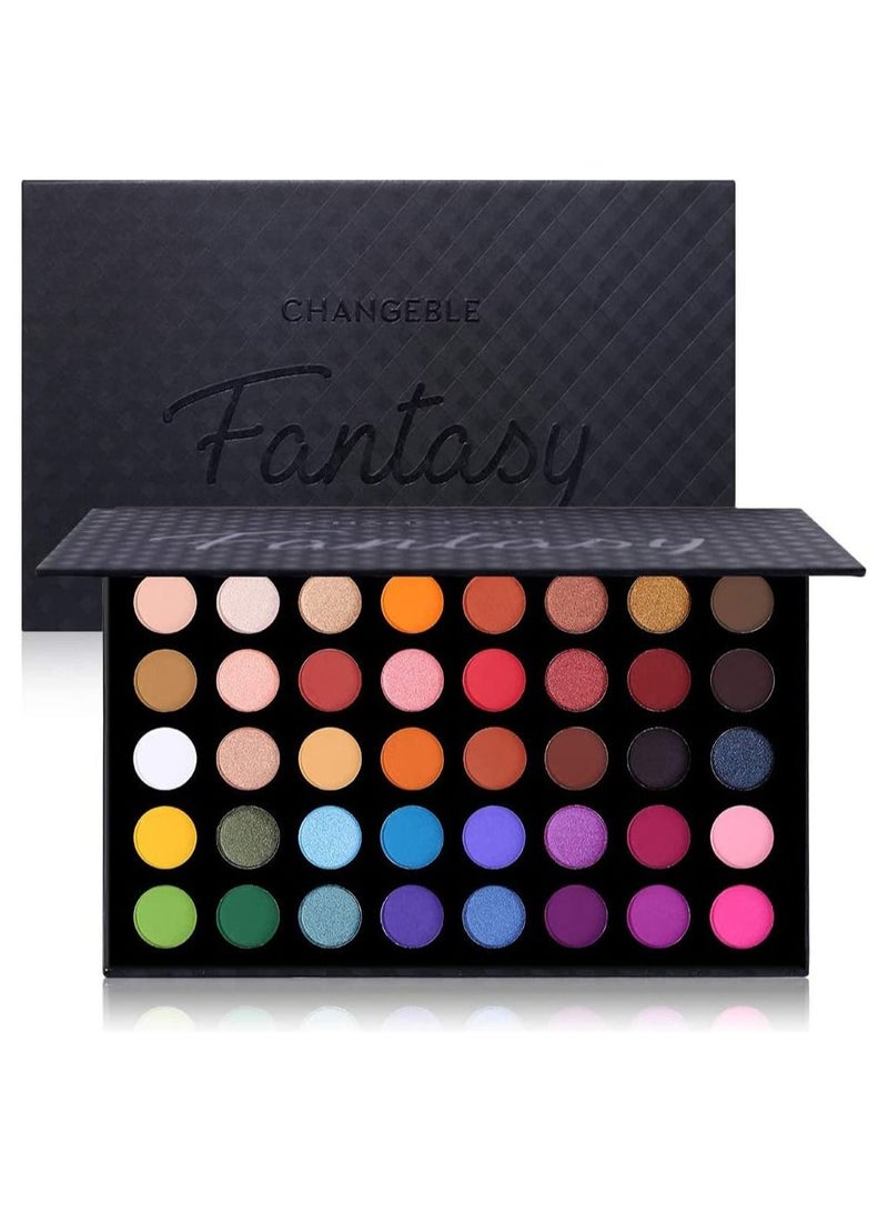 Ucanbe لوحة ظلال العيون غير اللامعة واللامعة مكونة من 40 لونًا - Image 1