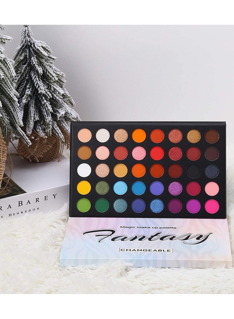 Ucanbe لوحة ظلال العيون غير اللامعة واللامعة مكونة من 40 لونًا - Image 3