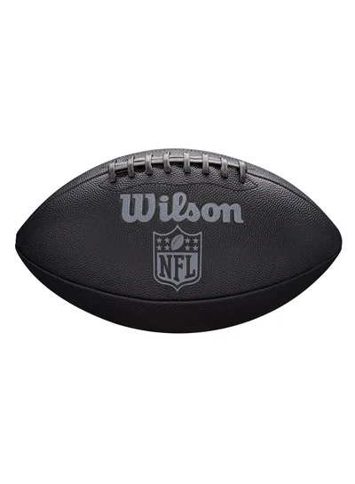 ويلسون كرة قدم أمريكية NFL جيت بلاك بحجم رسمي - أسود