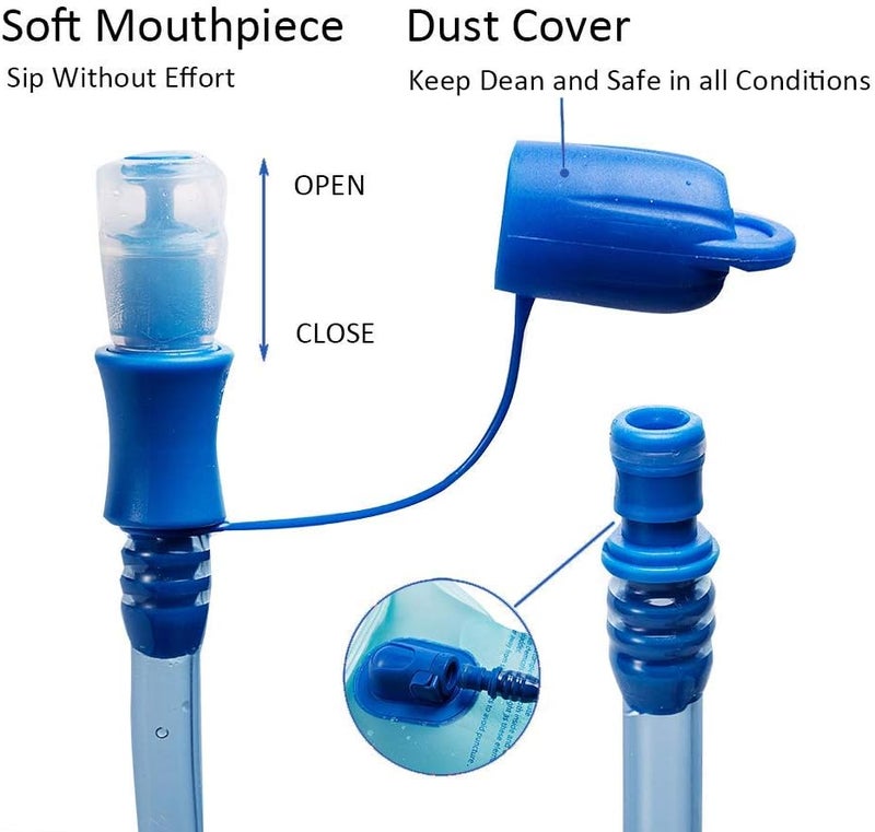 3L 2L 1.5L Hydration Bladder, Upgraded Leak Proof 50OZ/ 70OZ/ 100OZ 3 Liter Water Reservoir for Most Hydration Pack Replacement with Quick Release Insulated Tube u0026 Auto Shut-Off Valve Outdoor - Image 3