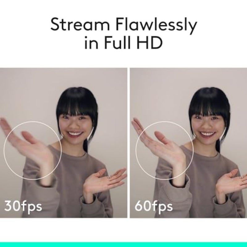 لبث YouTube Twitch: كاميرا ويب بلاستيكية سوداء بدقة 1080 بكسل/30 إطارًا في الثانية مع صوت ستيريو وتصحيح الضوء عالي الدقة والتركيز التلقائي - Image 2
