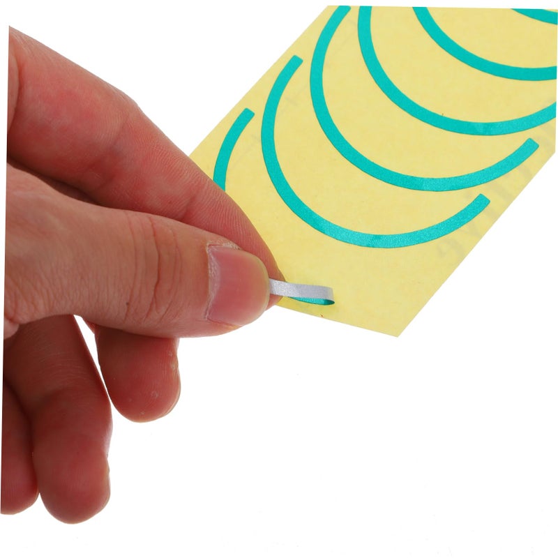 Pressure Gauge Identification Labels Red Yellow Green Waterproof Arc Shape Stickers 3 Sheets - Image 4