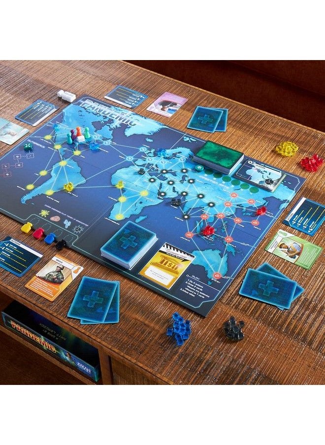 Z-Man Games - Pandemic Board Game (Base Game) ; Family Board Game ; Board Game For Adults And Family ; Cooperative Board Game ; Ages 8+ ; 2 To 4 Players ; Average Playtime 45 Minutes ; Made By Zman Games - Image 1