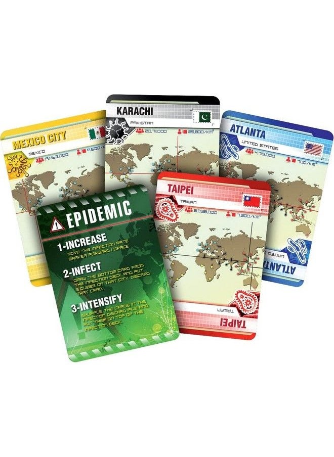 Z-Man Games - Pandemic Board Game (Base Game) ; Family Board Game ; Board Game For Adults And Family ; Cooperative Board Game ; Ages 8+ ; 2 To 4 Players ; Average Playtime 45 Minutes ; Made By Zman Games - Image 1