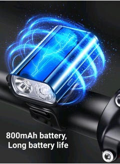 AUX Bicycle Lights, Headlights, Night Riding, Children'S Strong Light, Ipx4 Waterproof Bicycle Lights, Rechargeable Flashlight, Mountain Bike Riding Equipment, Bicycle Accessories,Easy To Fit  - Image 2