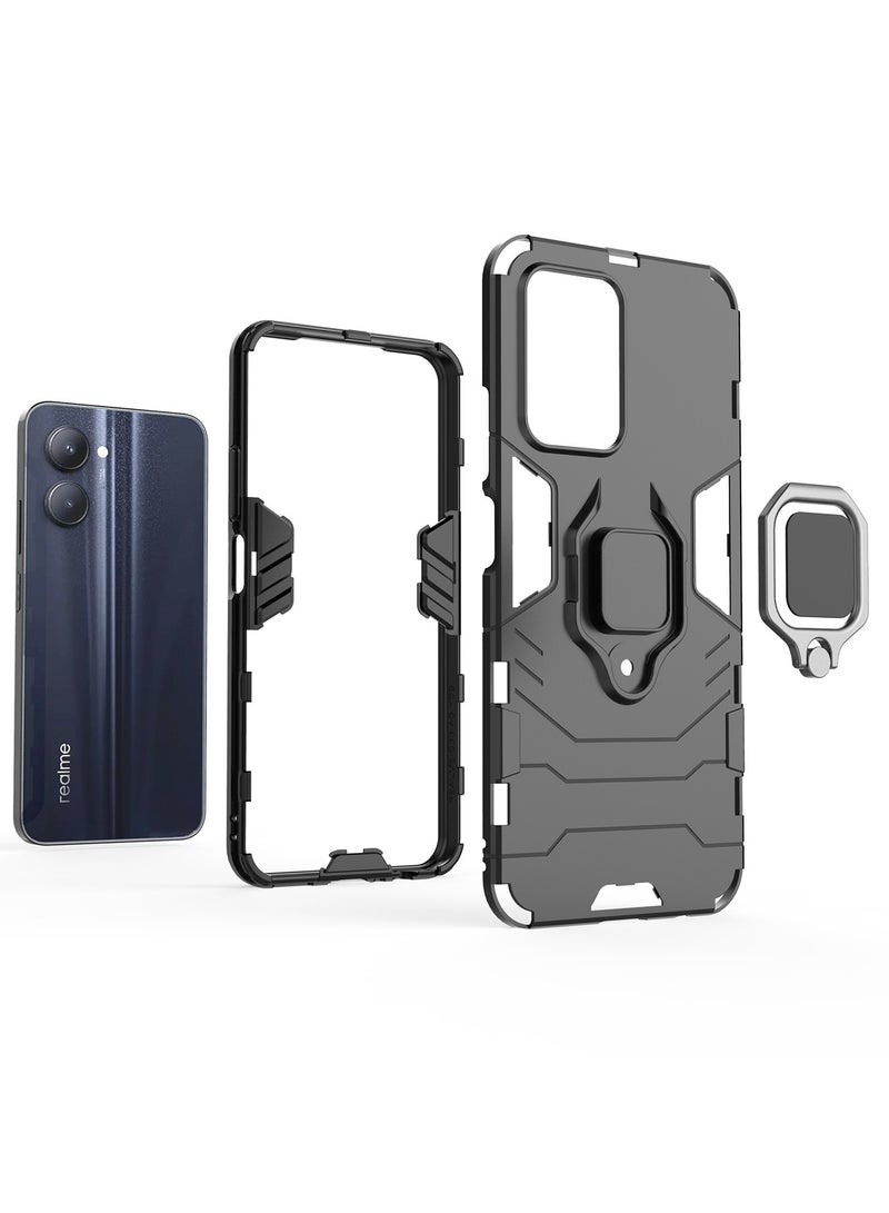 Realme C33 4G/C30/C30S Case Cover Protector Accessories with Anti-Scratch Shockproof Anti-Fingerprints Back Cover with 360 Car Mount Magnetic Ring Holder Case Realme C33 4G Protector - Image 4
