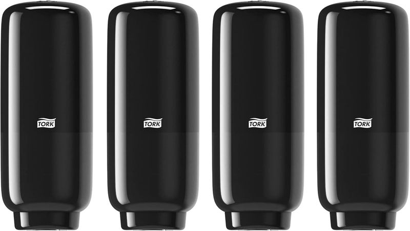 Tork Intuition Sensor Skincare Dispenser Black S4 for Hand Soap and Hand Sanitizer Elevation Range 571608 Pack of 4 - Image 1