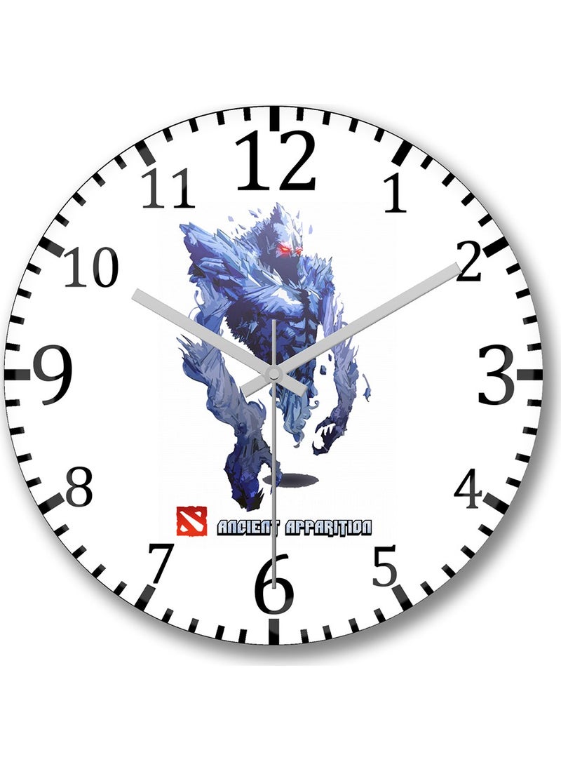 Baskı Dükkanı - Print Shop Ancient Apparition Dota 2 Wall Clock Curved Real Glass - Image 1