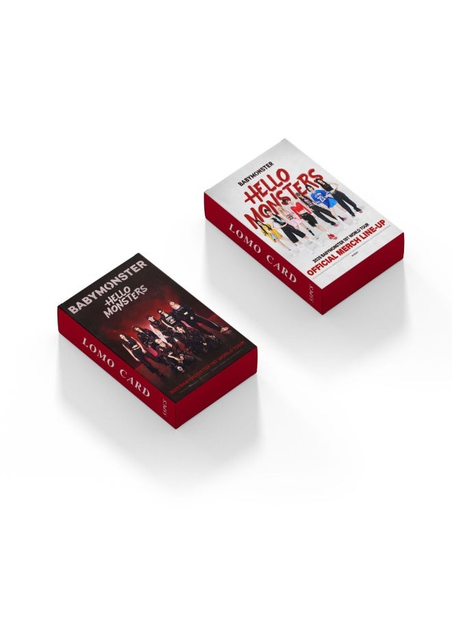 NIBEMINENT 55 Pcs Kpop BABYMONSTER Hello MONSTERS Lomo Cards Card For Fans Collection Gifts - Image 2