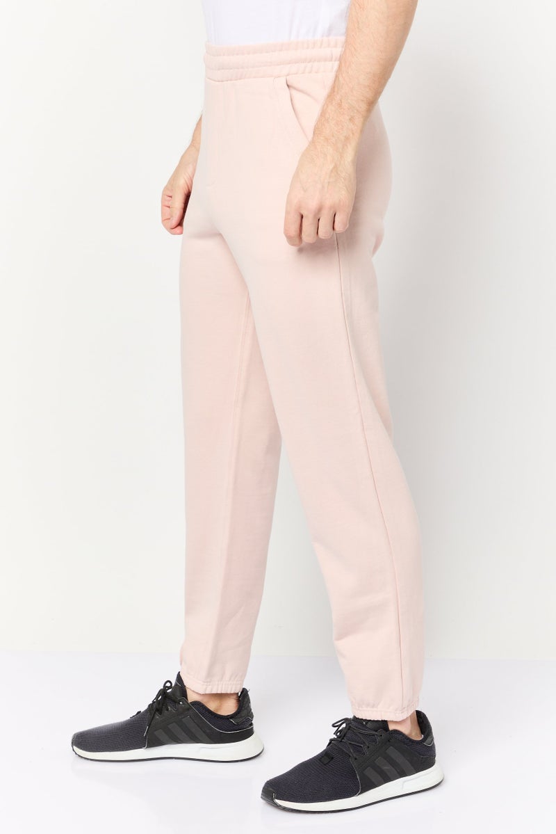 Celio سروال جوجر للرجال بتصميم فضفاض مع حبل سحب، وردي - Image 3