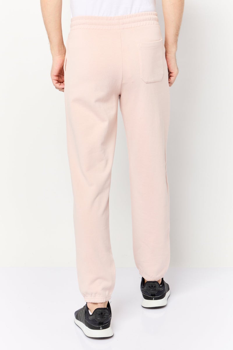 Celio سروال جوجر للرجال بتصميم فضفاض مع حبل سحب، وردي - Image 4