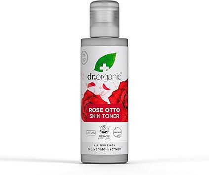 dr.organic Dr Organic Rose Otto Toner Restoring Mature Skin Mens Womens Natural Vegan CrueltyFree Paraben SLSFree Organic 150ml Packaging May Vary - Image 1