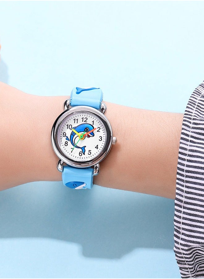 AZorb - Children's Watch Boys Girls Cute Cartoon Quartz Silicone Watchband for Kids 3-10 Years Old Gift - Image 1