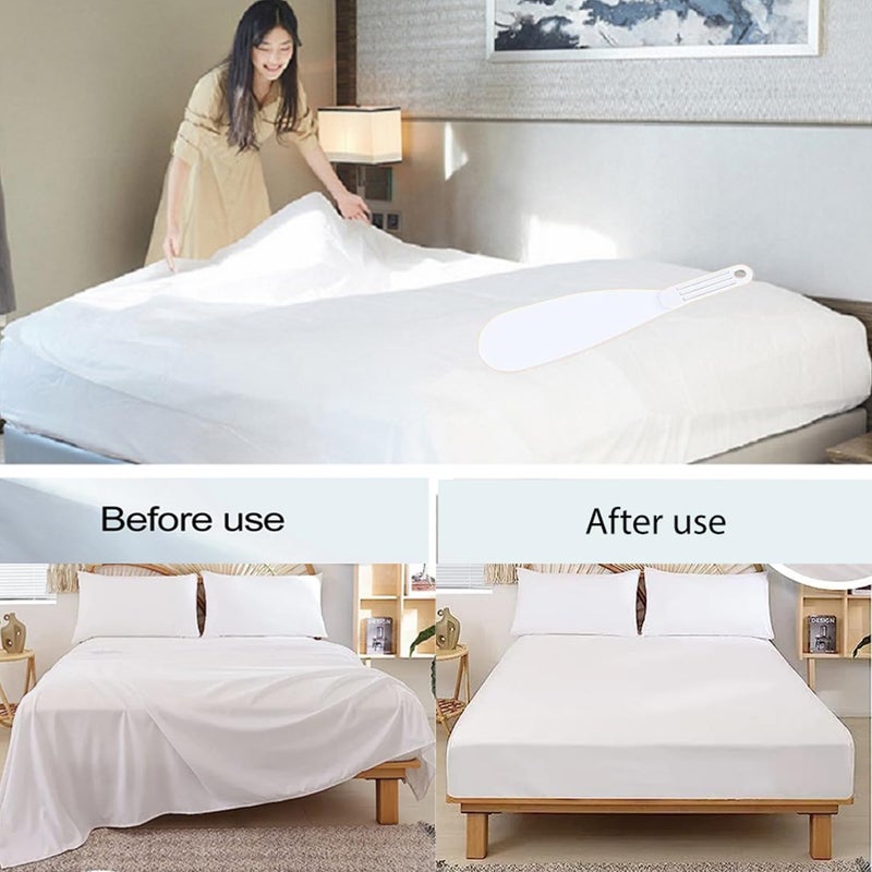 Luckam Bed Sheet Tucker Tool, Bed Maker Tool, Universal Portable Tucking Paddle to Help Protect Your Back, Nails & More, Lifts and Holds The Mattress, Tucks Sheets, Removes Sheets, Bed Skirts - Image 3