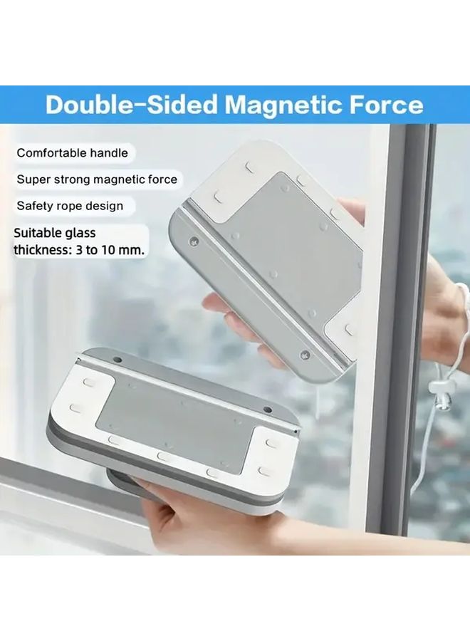Rectangular A Double Sided Glass Scraper Tool Set with Anti Fall Safety Rope and Floor Accessories - Image 4