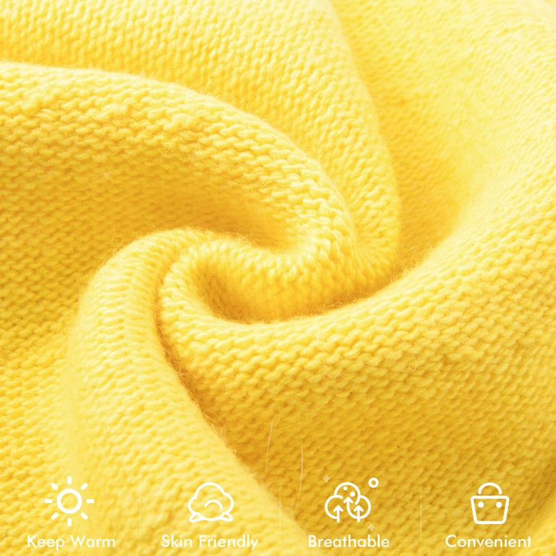 QUEENFUR Knit Slouchy Beanie Hats for Women Cashmere Ski Cap Knitted Wool Soft Warm Winter Hat - Image 5