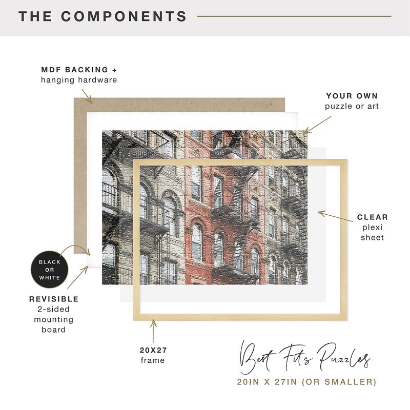 MCS Frame for Puzzles, Natural, 20 x 27 in or smaller - Image 5