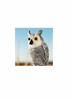 KASTWAVE 2 Pack Bird Scarecrow Fake Horned Owl Decoy, Nature Enemy Pest Repellent for Outdoor Garden Yard  - Image 3