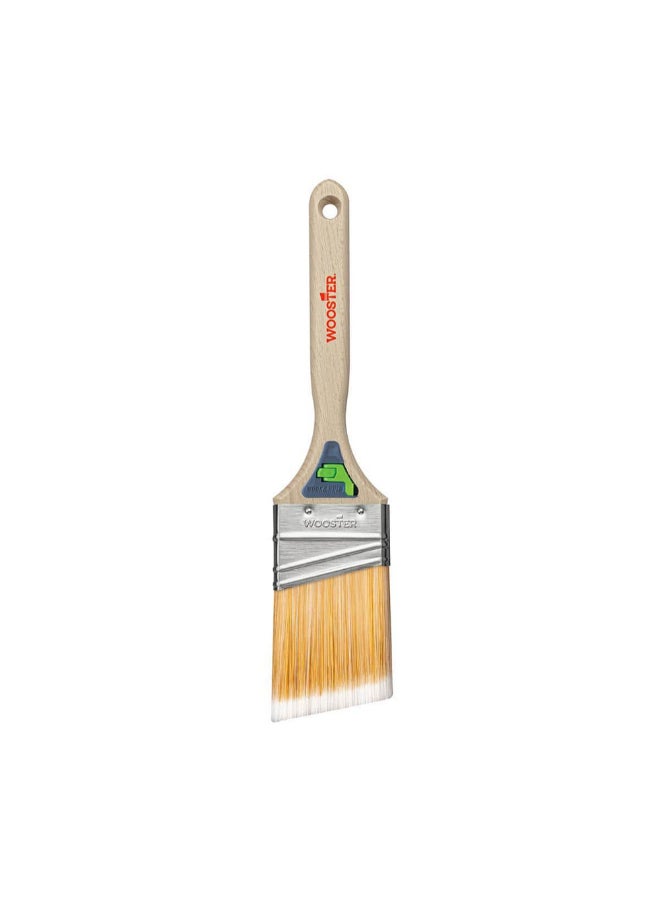 Wooster Hook and Hold Smooth Finish Angle Paint Brush Beige and Silver 2.5inch 0053010024 - Image 2