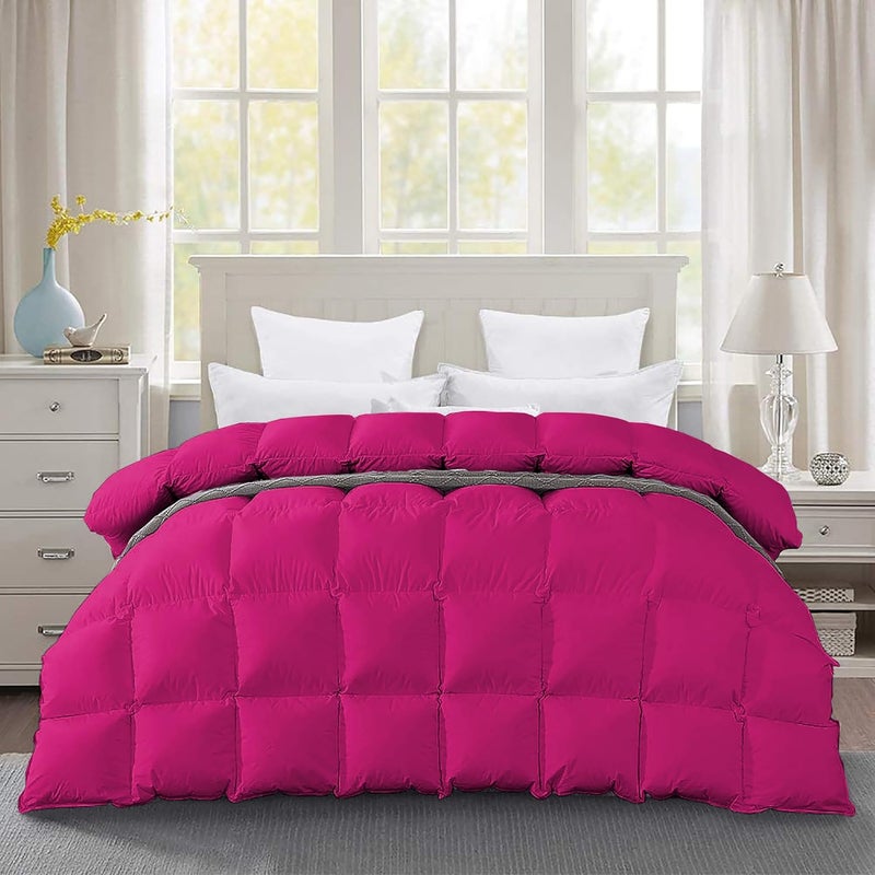 BEDDY FUSION Heavy Winter 600 GSM Comforter Double Bed Size 90X100 600 GSM Microfiber Super Soft Fluffy for Winter ComforterRajaiDuvetBlanket Double Bed Hot Pink Color - Image 4