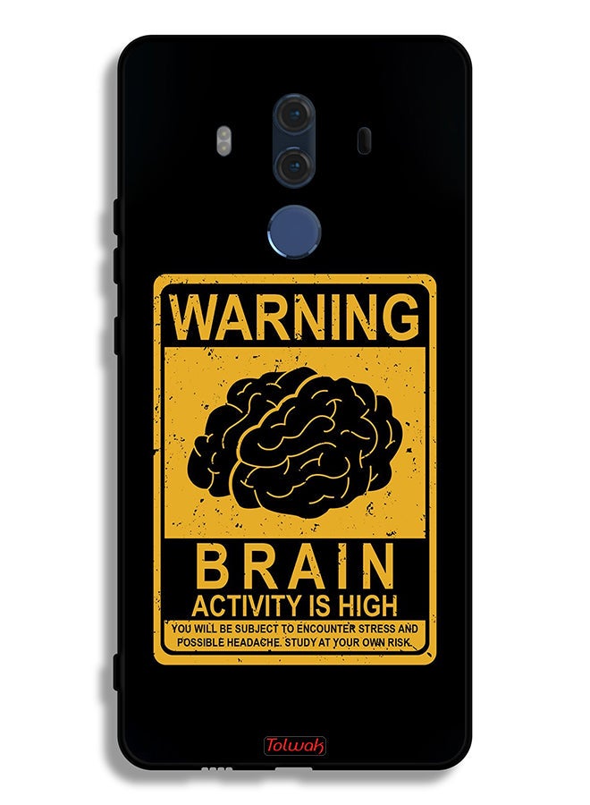Tolwak Huawei Mate 10 Pro Protective Case Cover Warning Brain Activity Is High - Image 2