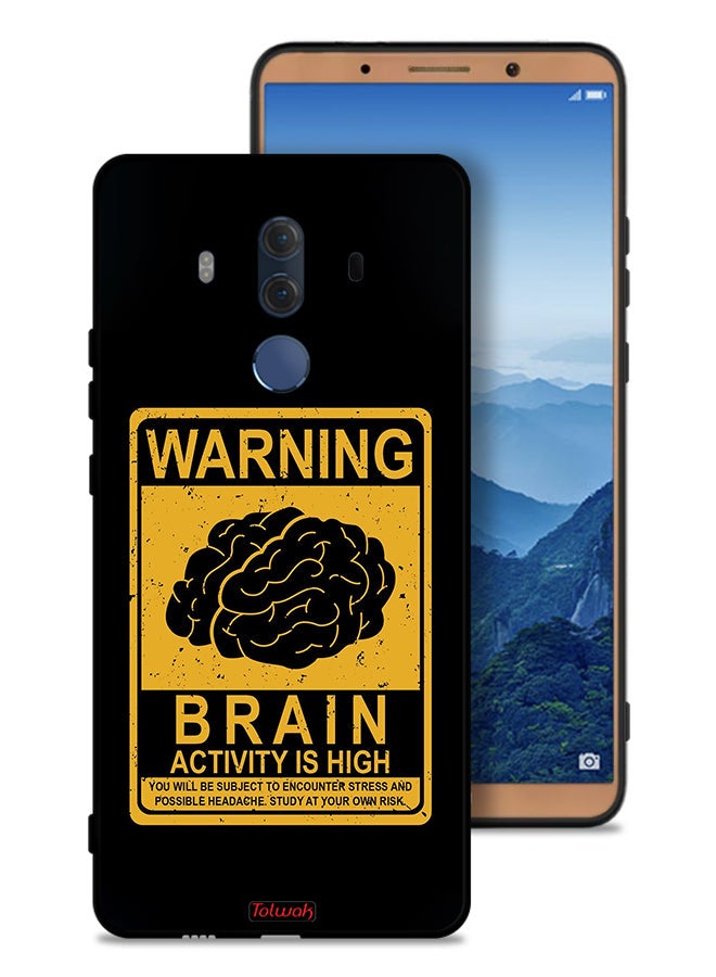 Tolwak Huawei Mate 10 Pro Protective Case Cover Warning Brain Activity Is High - Image 1