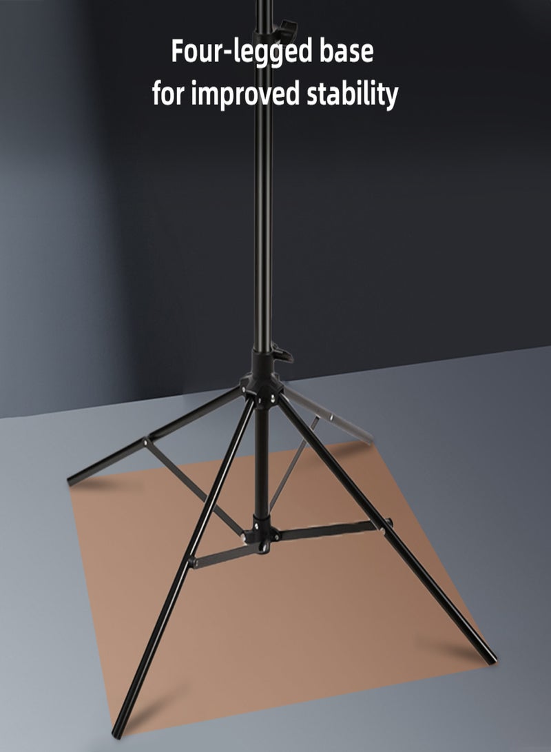 200cm/78.7in 4-Leg Metal Light Stand Adjustable Photography Tripod Stand 1/4 Inch Screw for Studio Reflector Softbox LED Video Light Ring Light Photography Accessories  - Image 4
