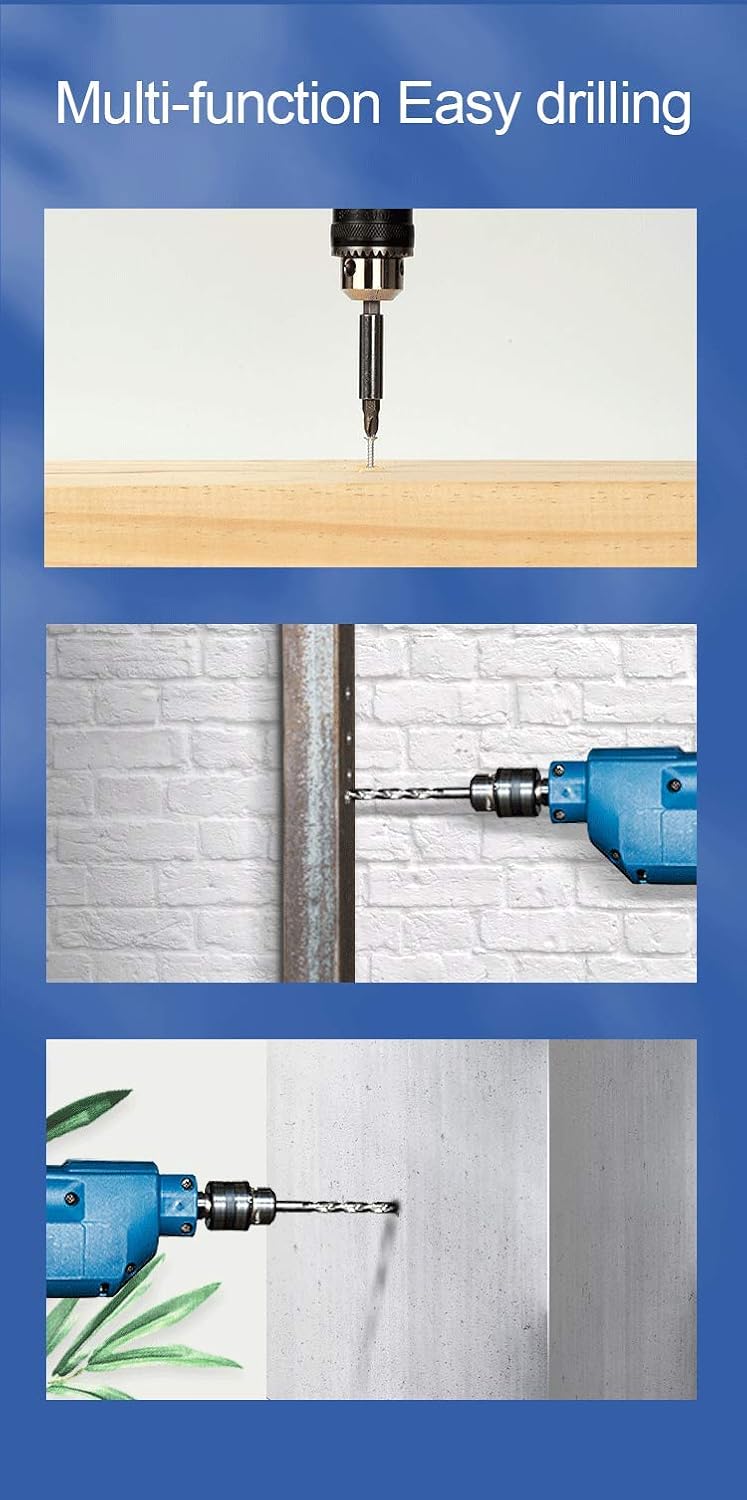 MLD AP10RF 10 mm Drill machine Variable Speed Reversible 300 watt 2600 rpm speed 220V50Hz With bit 5 pcs for Wall Metal Wood Drilling and Screwdriver Size 10 mmColorMulti Material Plastic - Image 5