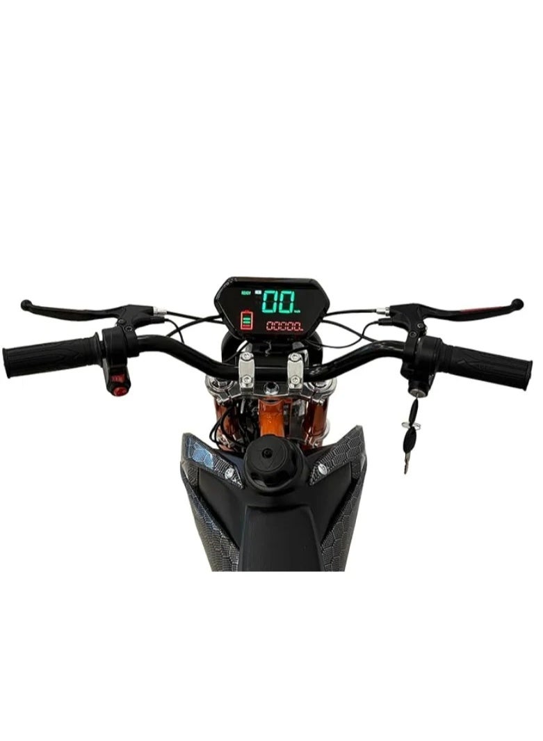 KUGOO Wish Mini Kids Electric Bike | Orange & Black | Rechargeable Battery Powered Mini Motocross Bike | Off-Road Ride-On Motorcycle | Ages 7–14 - Image 2