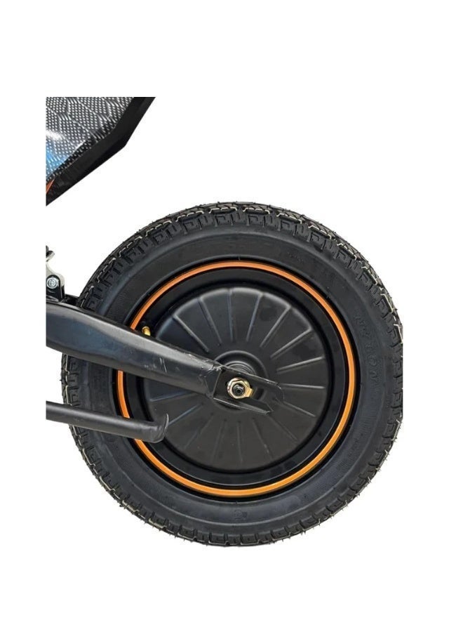 KUGOO Wish Mini Kids Electric Bike | Orange & Black | Rechargeable Battery Powered Mini Motocross Bike | Off-Road Ride-On Motorcycle | Ages 7–14 - Image 4