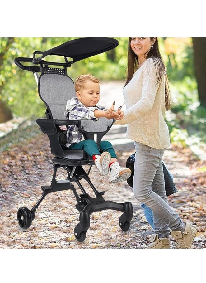 Beauenty - Baby Stroller for Babies and Toddlers Foldable Baby Stroller with Adjustable Handles and Awning Stroller Pushchair for Airplane, Shopping, Walking, Travel - Image 1