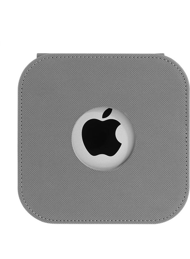 Apple mac Mini 2024 Leather Case Protective Case - grey - Image 1