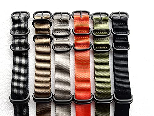 Lijinlan Strap Compatible with Casio G-Shock, Men Nylon Replacement Watch Band for G-Shock DW5600/GWM5610/DW6900/DW9052/GW100/GA100/GD120/GA400 - Image 4