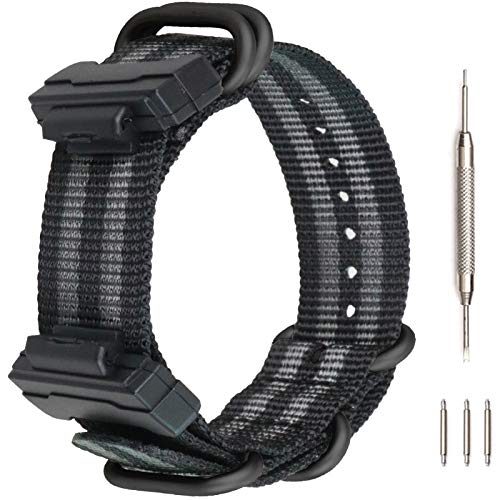 Lijinlan Strap Compatible with Casio G-Shock, Men Nylon Replacement Watch Band for G-Shock DW5600/GWM5610/DW6900/DW9052/GW100/GA100/GD120/GA400 - Image 1