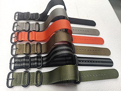 Lijinlan Strap Compatible with Casio G-Shock, Men Nylon Replacement Watch Band for G-Shock DW5600/GWM5610/DW6900/DW9052/GW100/GA100/GD120/GA400 - Image 3