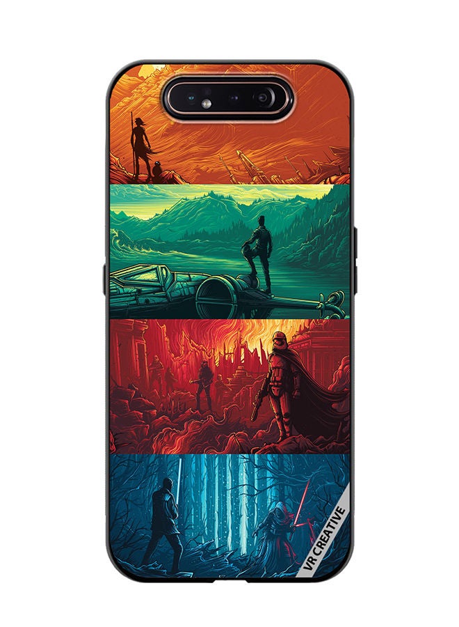 VR CREATIVE Protective Case Cover For Samsung Galaxy A80 Phases Of Life Design Multicolour - Image 1