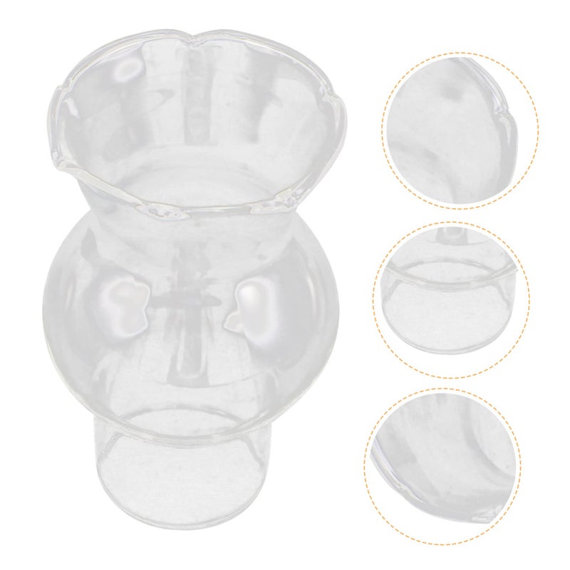 4pcs Transparent Glass Lamp Chimneys Replacement Shades Windproof For Indoor Lanterns - Image 5