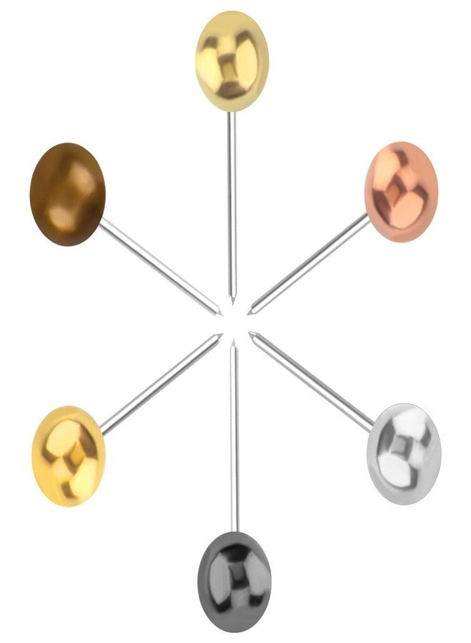 Yalis Push Pins Map Tacks 1/8-Inch Metallic Color Beads Head Marking Pins, 6 Colors, 360-count - Image 4