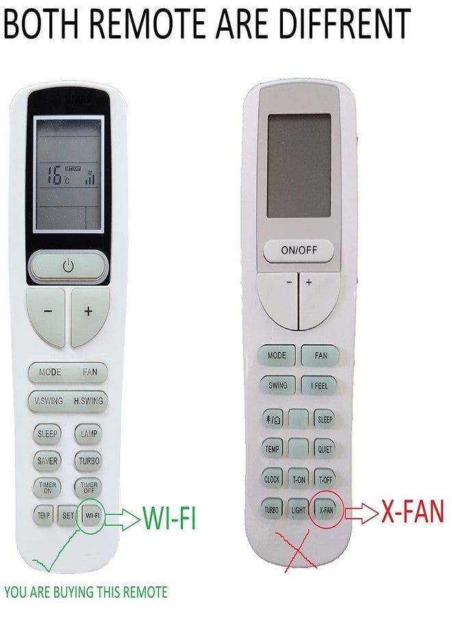 VNQ | 1 Year Warranty AC Remote Compatible for VOLTAS Split/Window AC Remote 1.5 Ton - Image 2