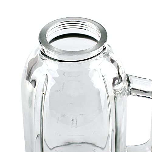 Veterger Replacement Parts 5-Cups Glass jar with lid,Compatible with BLACK&DECKER 10-Speed Blender BL2010BPA/BL2010BP/ BL2020S/ BL-2020/ BL2010BG - Image 5