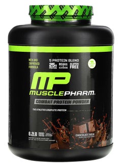 MusclePharm Combat Protein Powder Chocolate Milk 6.2 lb (2831 g) 