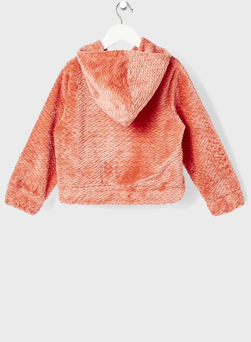 NAME IT Kids Basic Velour Hoodie - Image 2